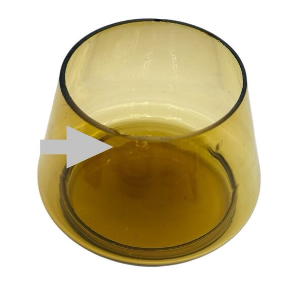 Vintage Amber Glass Apothecary Jar Candy Dish With Lid READ - Picture 7 of 10